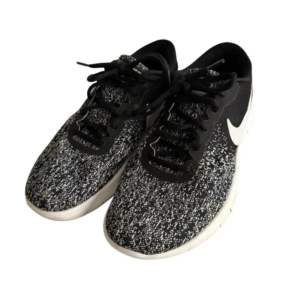 NIKE Ladies Flex Contact Black‎ Running Shoes Sneakers, 7